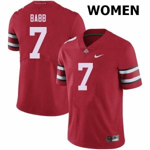 Women's Ohio State Buckeyes #7 Kamryn Babb Red Nike NCAA College Football Jersey Authentic KHX2344ZF